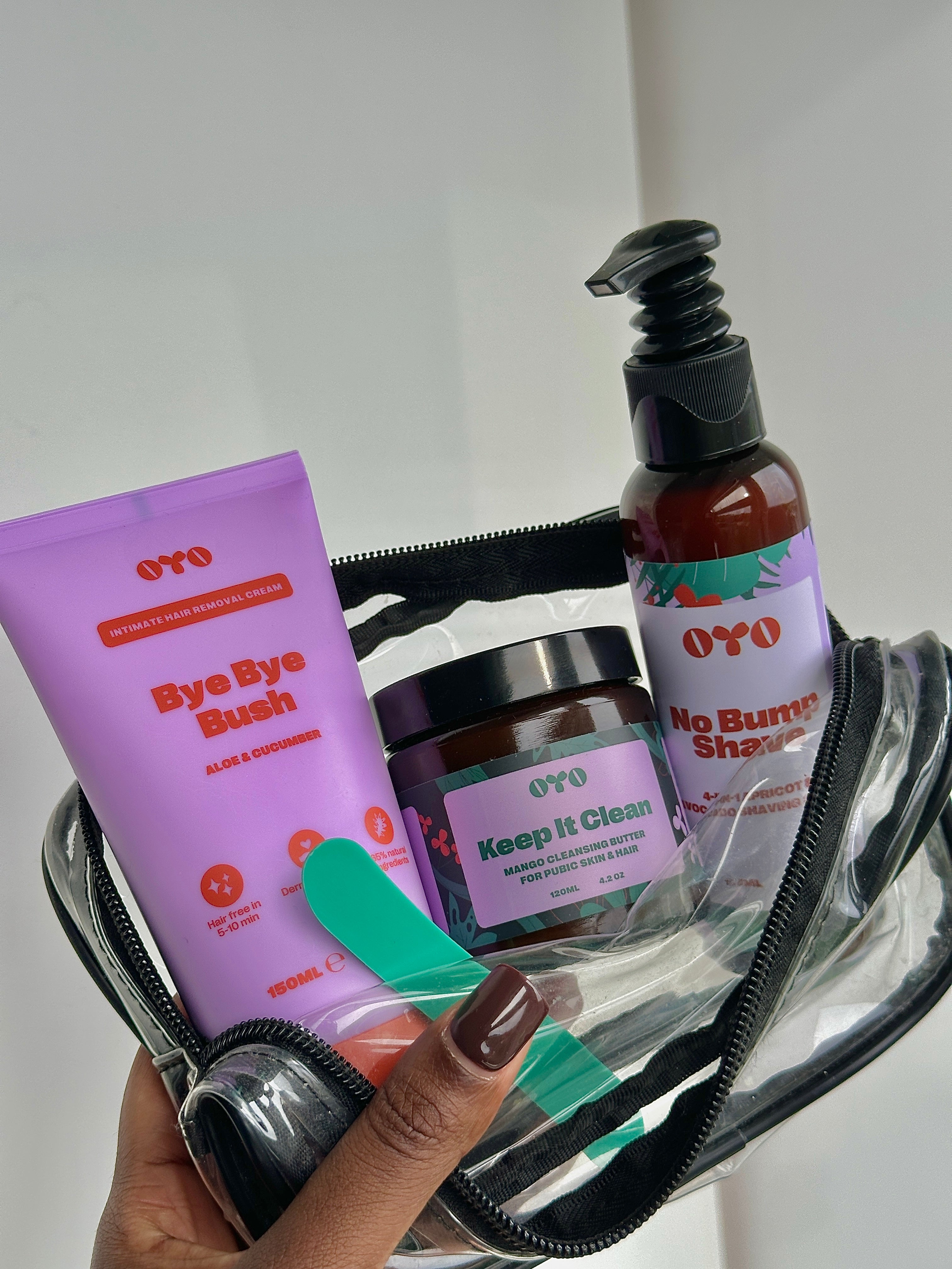 Natural skincare products for intimate areas, soothing irritation, reducing bumps and ingrowns, clean ingredients for all skin types.